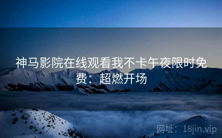神马影院在线观看我不卡午夜限时免费：超燃开场